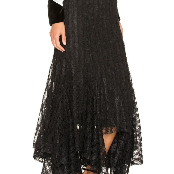 Divine Heritage Lace Midi Skirt in Onyx - Picture 7 of 16